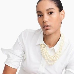J Crew Five Strand Pearl necklace NWOT